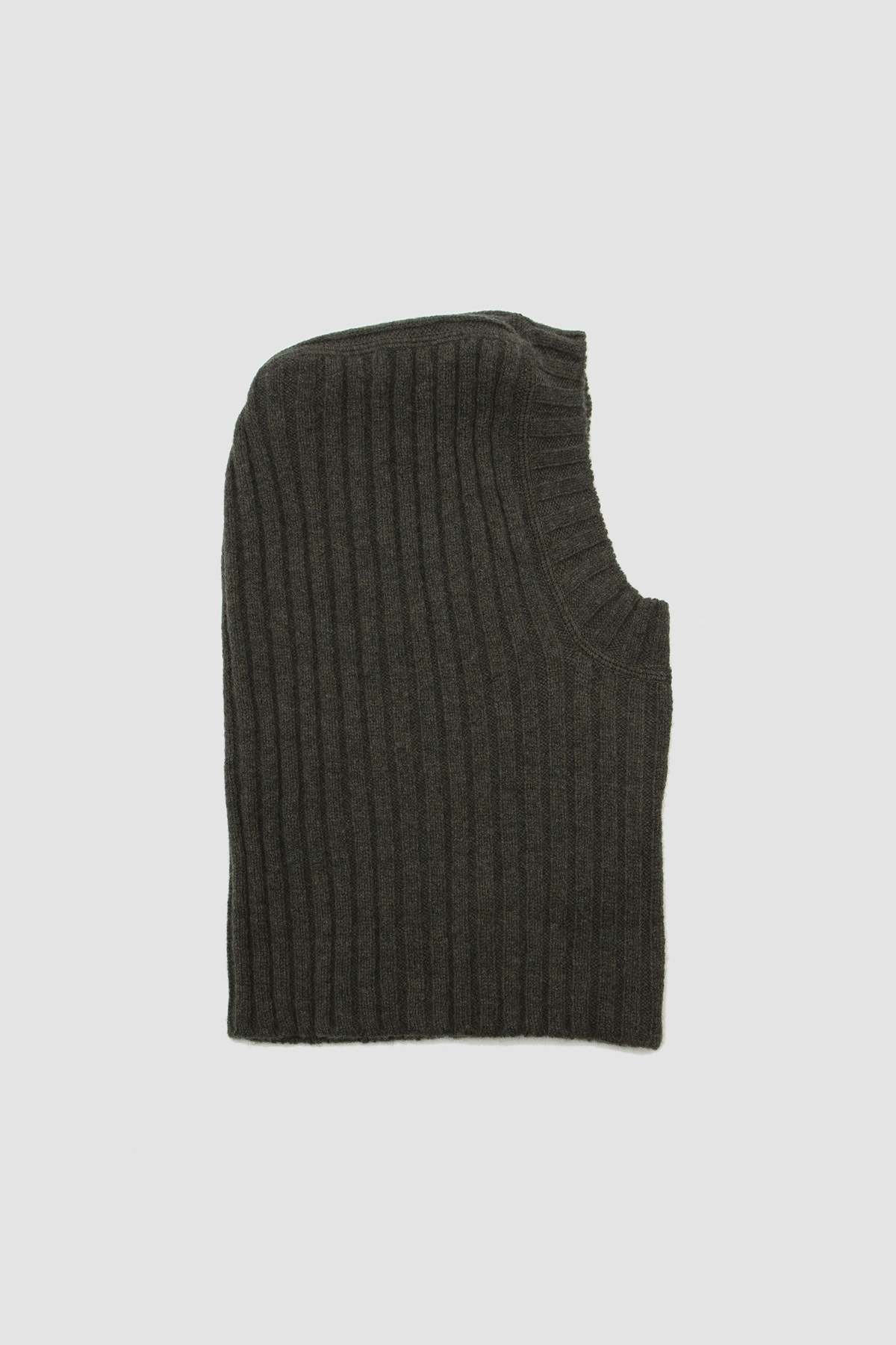 MARGARET HOWELL/MHL ニットフード/ balaclava Margaret Howell Ribbed Balaclava - Seaweed | Garmentory