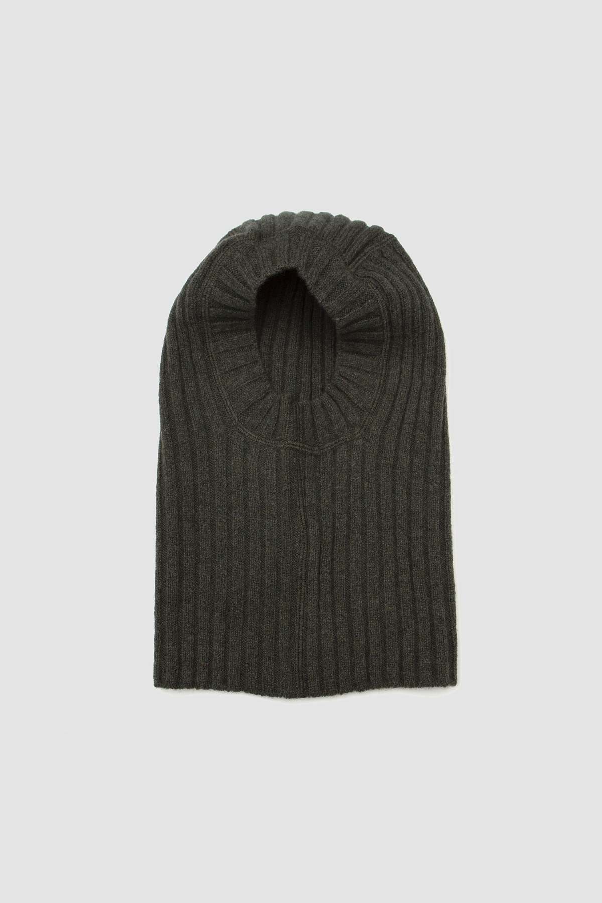 Margaret Howell Ribbed Balaclava - Seaweed | Garmentory