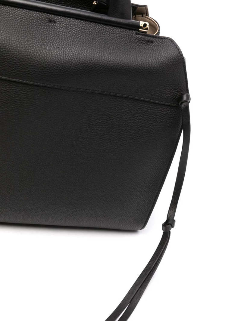 ハンドバッグ CHLOE STEPH MEDIUM GRAINY LEATHER HANDBAG Chloé Steph Medium Double Carry Bag - Black | Garmentory