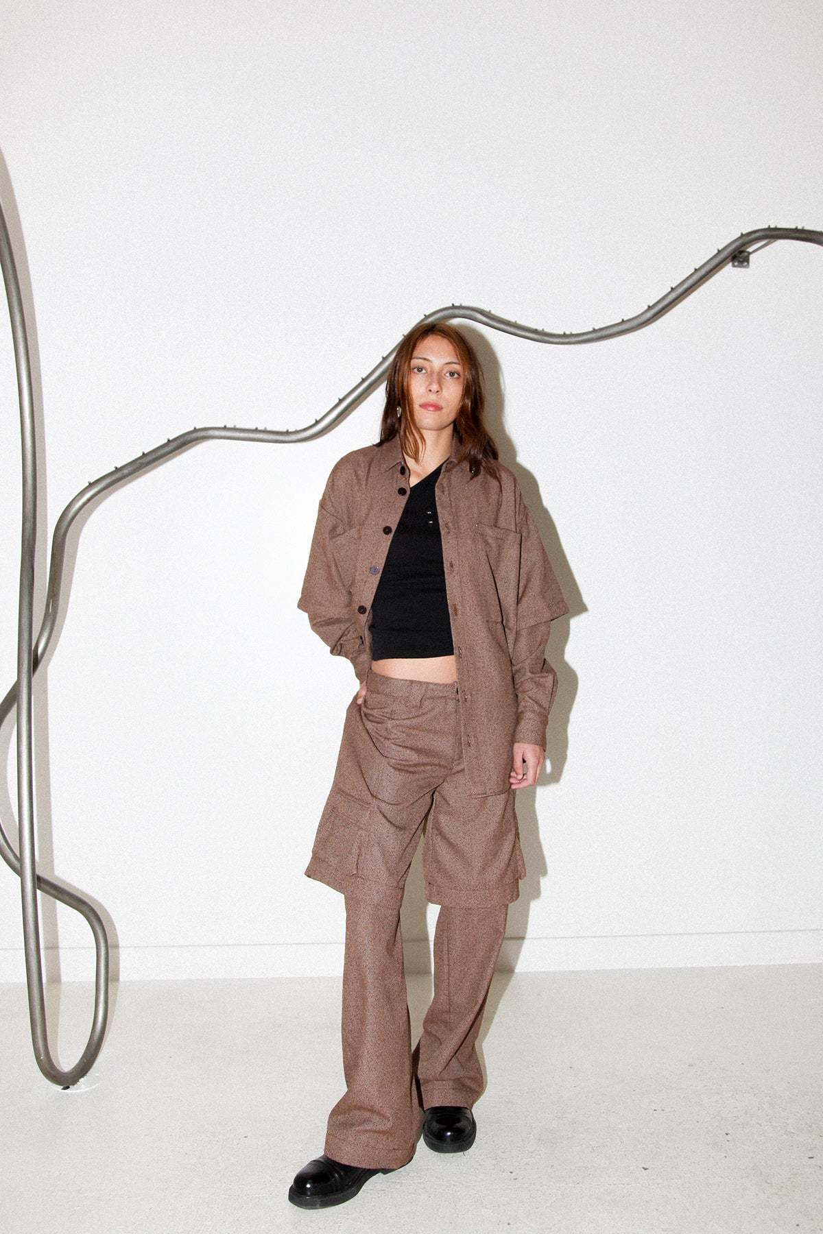 KkCo Double Trouser - Tobacco - Image 6 of 7