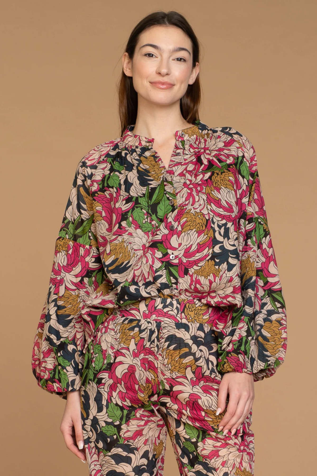 Olivia James The Label Emory Top - Peony | Garmentory
