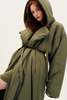 Norma Kamali Hooded Sleeping Bag to Floor Coat - Military - Thumbnail 1