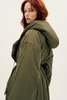 Norma Kamali Hooded Sleeping Bag to Floor Coat - Military - Thumbnail 4
