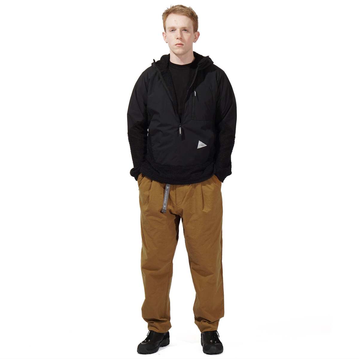 and wander ALPHA DIRECT HOODIE - BLACK | Garmentory