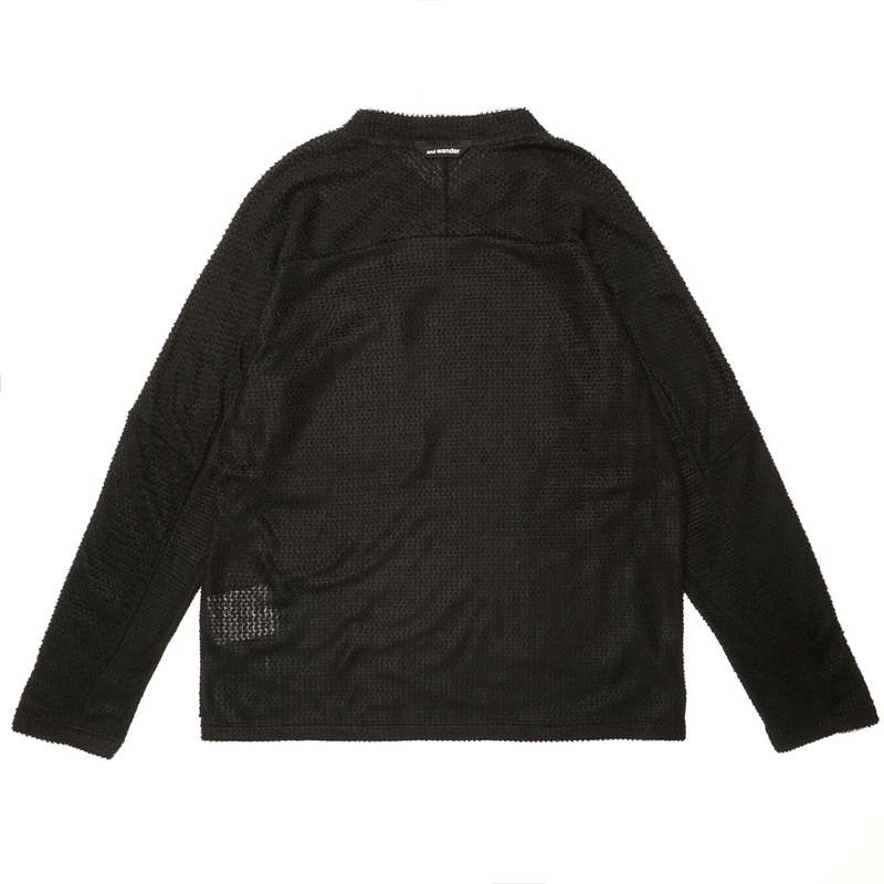 and wander ALPHA DIRECT PULLOVER - BLACK | Garmentory