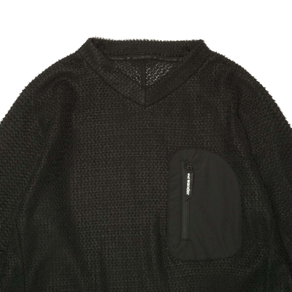 and wander ALPHA DIRECT PULLOVER - BLACK | Garmentory
