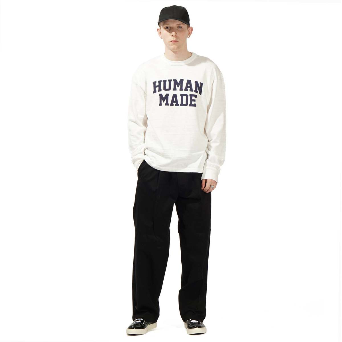 Human Made GRAPHIC L/S T-SHIRT - WHITE | Garmentory