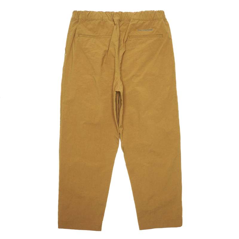and wander NYLON CHINO TUCK TAPERED PANTS - BROWN | Garmentory 
