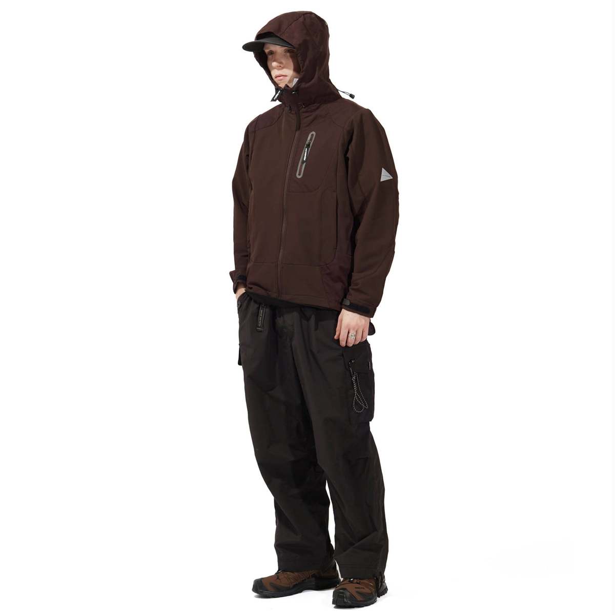 and wander STRETCH SHELL JACKET - BORDEAUX | Garmentory
