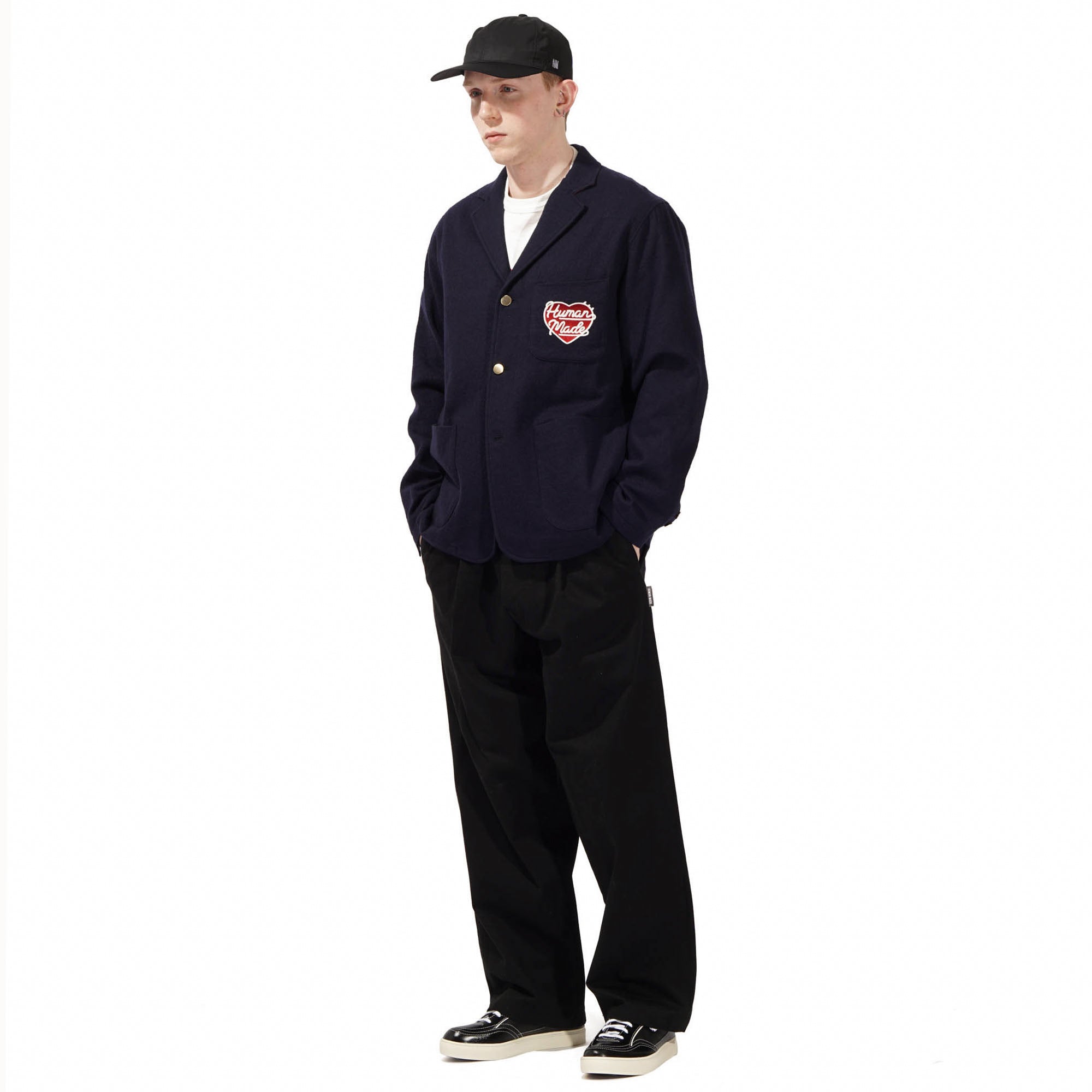 ジャケット・アウター Human Made WOOL BLEND BLAZER Human Made WOOL BLENDED BLAZER - NAVY | Garmentory