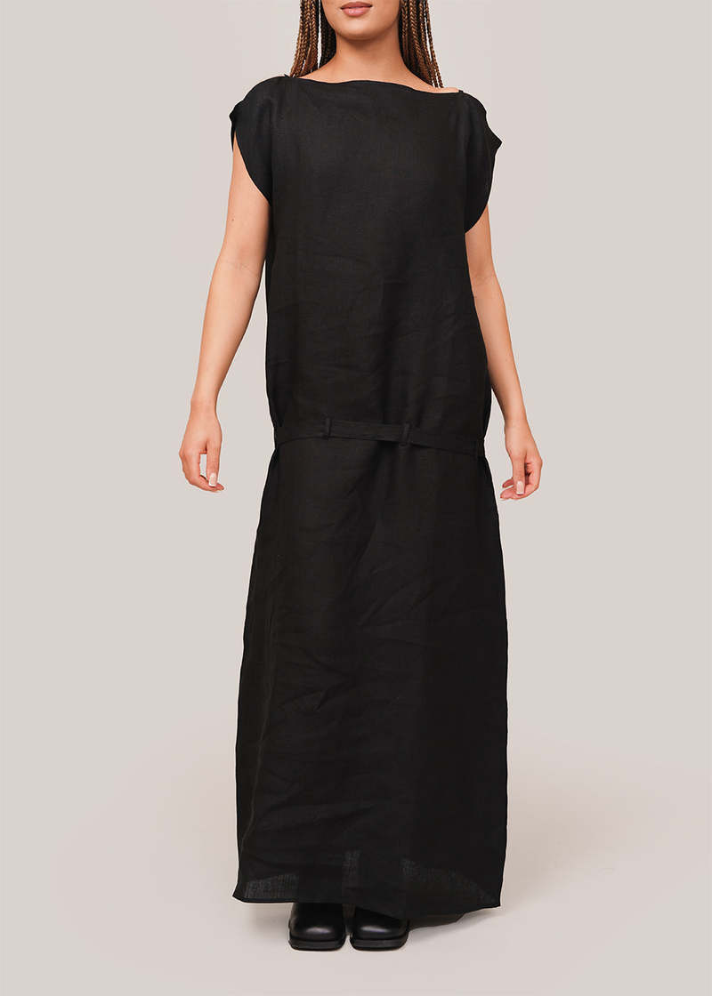 Baserange Leo Dress - Black | Garmentory