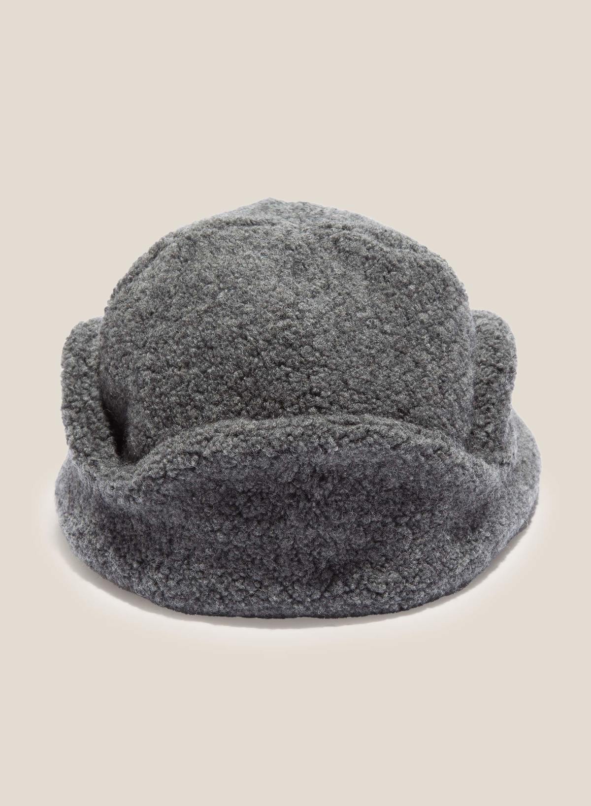 YMC Cableami Flight Recycled Wool Hat - Grey | Garmentory