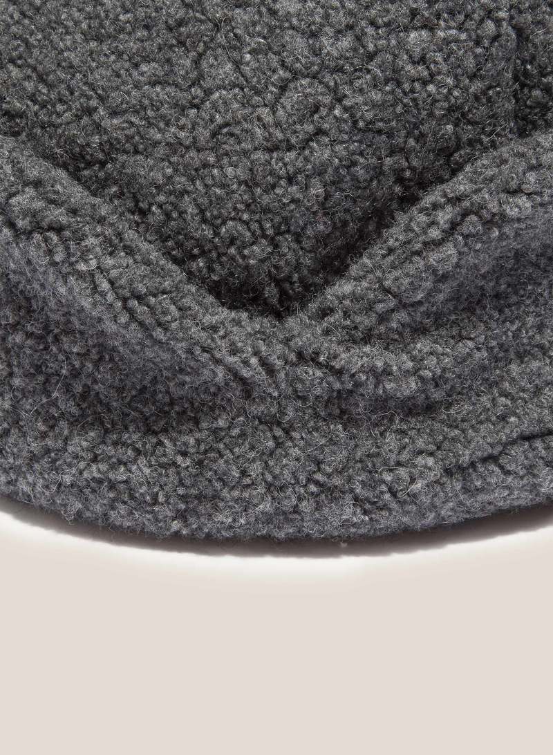 YMC Cableami Flight Recycled Wool Hat - Grey | Garmentory
