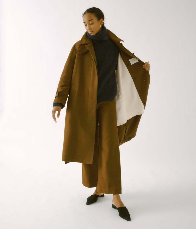★OLIVE DES OLIVE ★BELTED HALF BALMACAN DOWN COAT SAYAKA DAVIS NEW YORK Balmacaan Coat - Olive | Garmentory