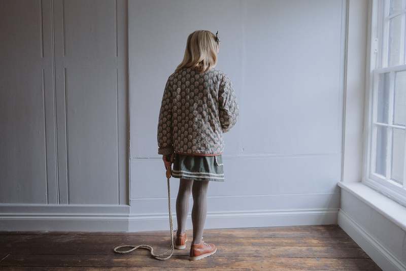 Kids Little Cotton Clothes Reversible Jojo Jacket - Myrtle Floral