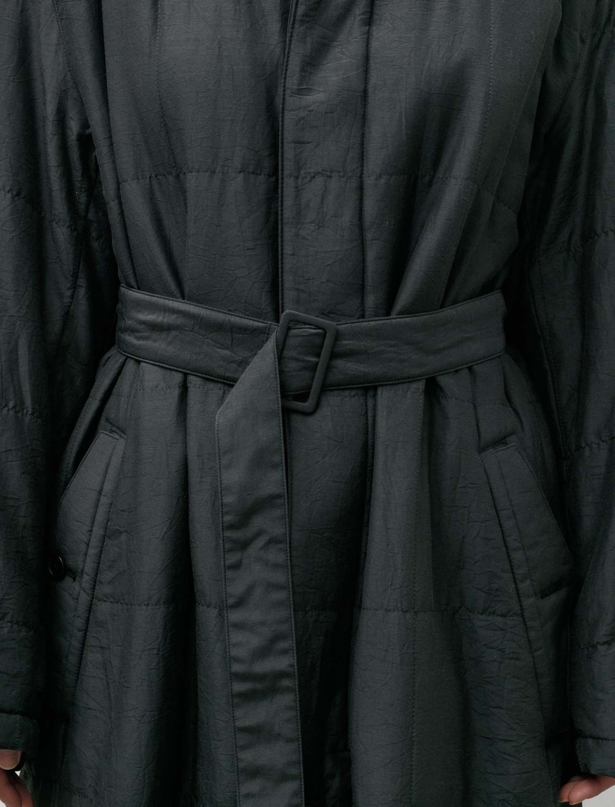 Auralee Quilted Light Silk Cotton Coat - Ink | Garmentory