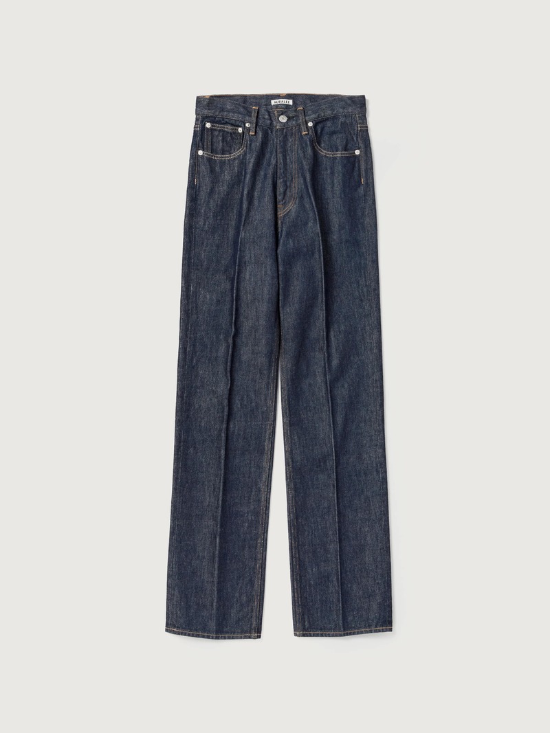 Auralee Hard Twist Denim 5P Pants - Indigo | Garmentory