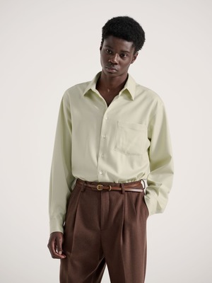 Auralee Super Light Wool Shirt - Top Brown | Garmentory
