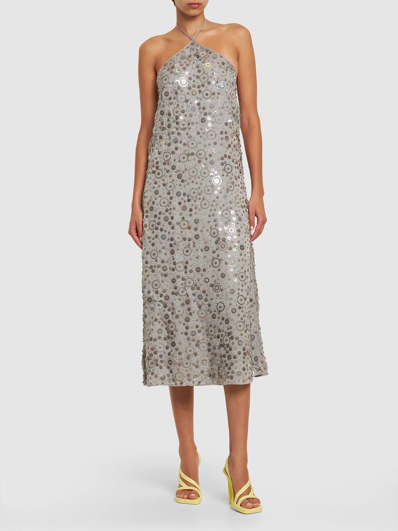 Dax Embellished Jersey Midi Dress | Garmentory