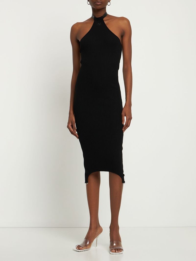 moon river ruffle midi dress Moon River Clip Dot Ruffle Detail Smocked Midi Dress MJ9642