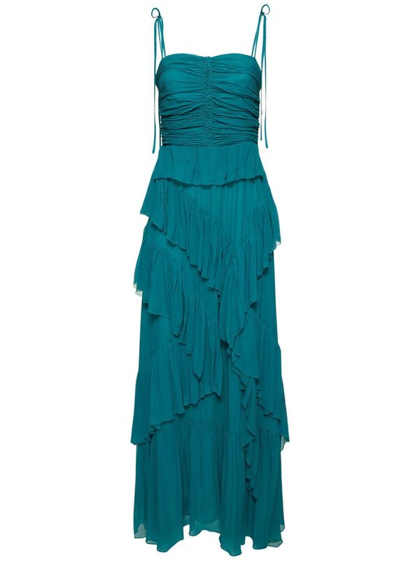 Aveline Silk Long Gown Garmentory