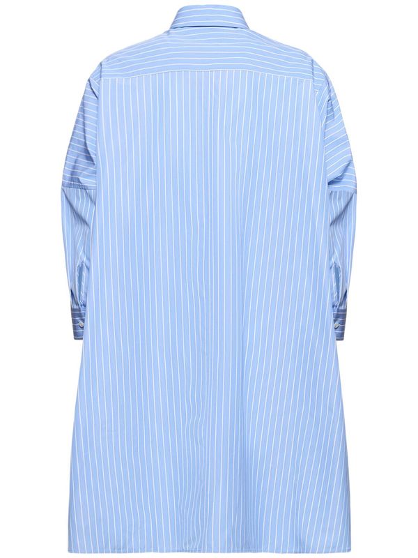 Jil Sander Sunday Oversized Cotton Poplin Shirt - Blue | Garmentory