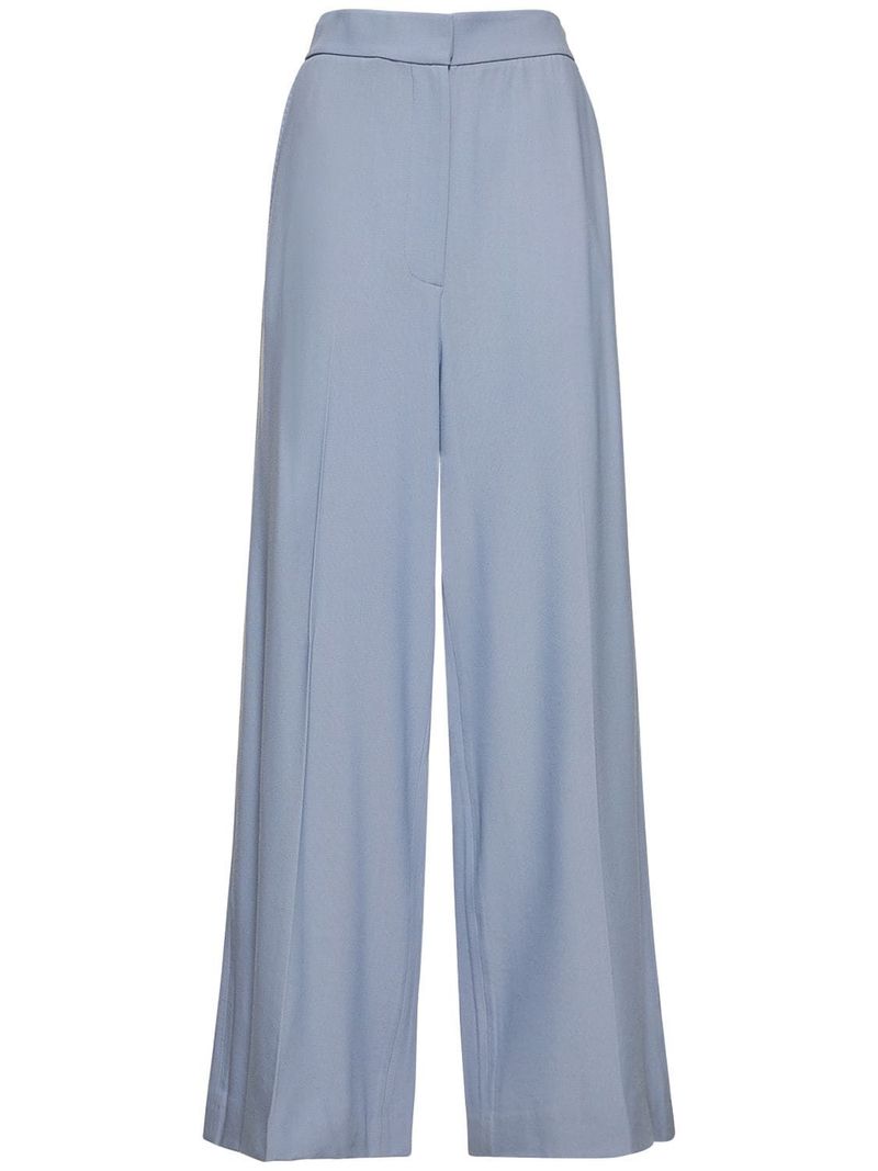 khaite Strannly Wool & Viscose Pants - Light Blue | Garmentory