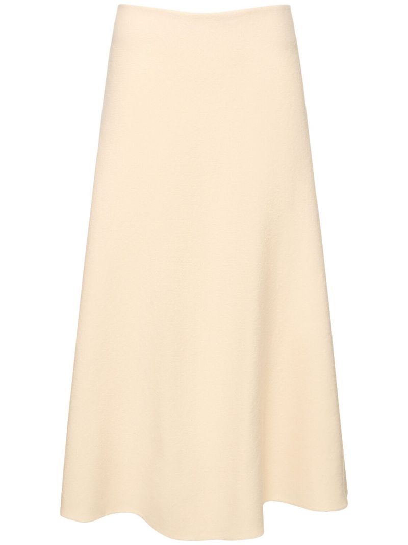 スカート Jil Sander Ivory viscose blend skirt (J03MA0115J18273 102) Jil Sander Jil Sander Woman Ivory Viscose Blend Skirt