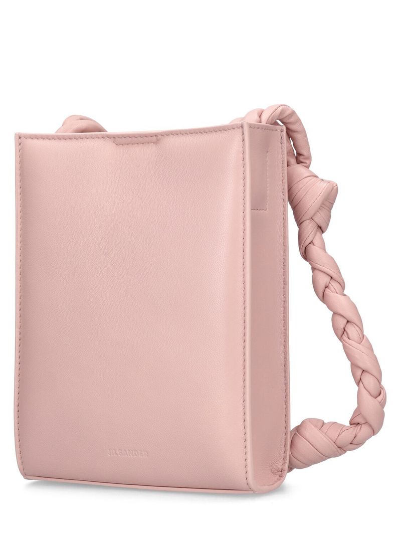 【送料&関税込】Jil Sander Pink Leather Tangle Shoulder Bag Tangle leather crossbody bag Jil Sander Pink in Leather
