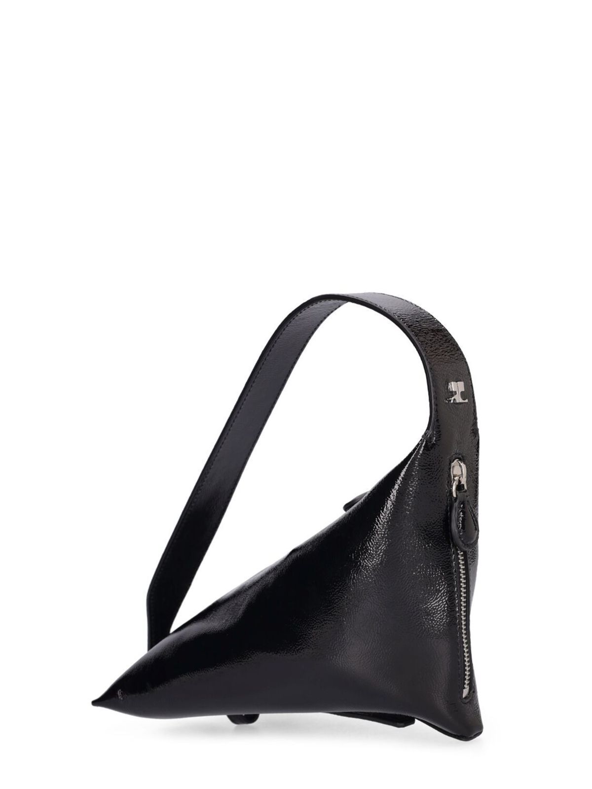 Courrèges patent one shoulder bag black Courreges The one bag - Black - Women|223GSA043CR00159999