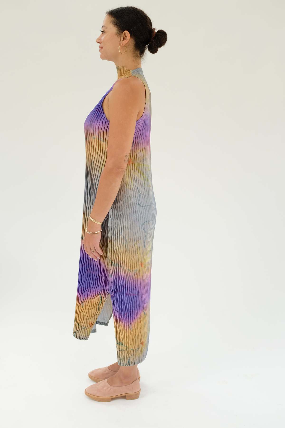 wave tank dress in blue shine main image 0