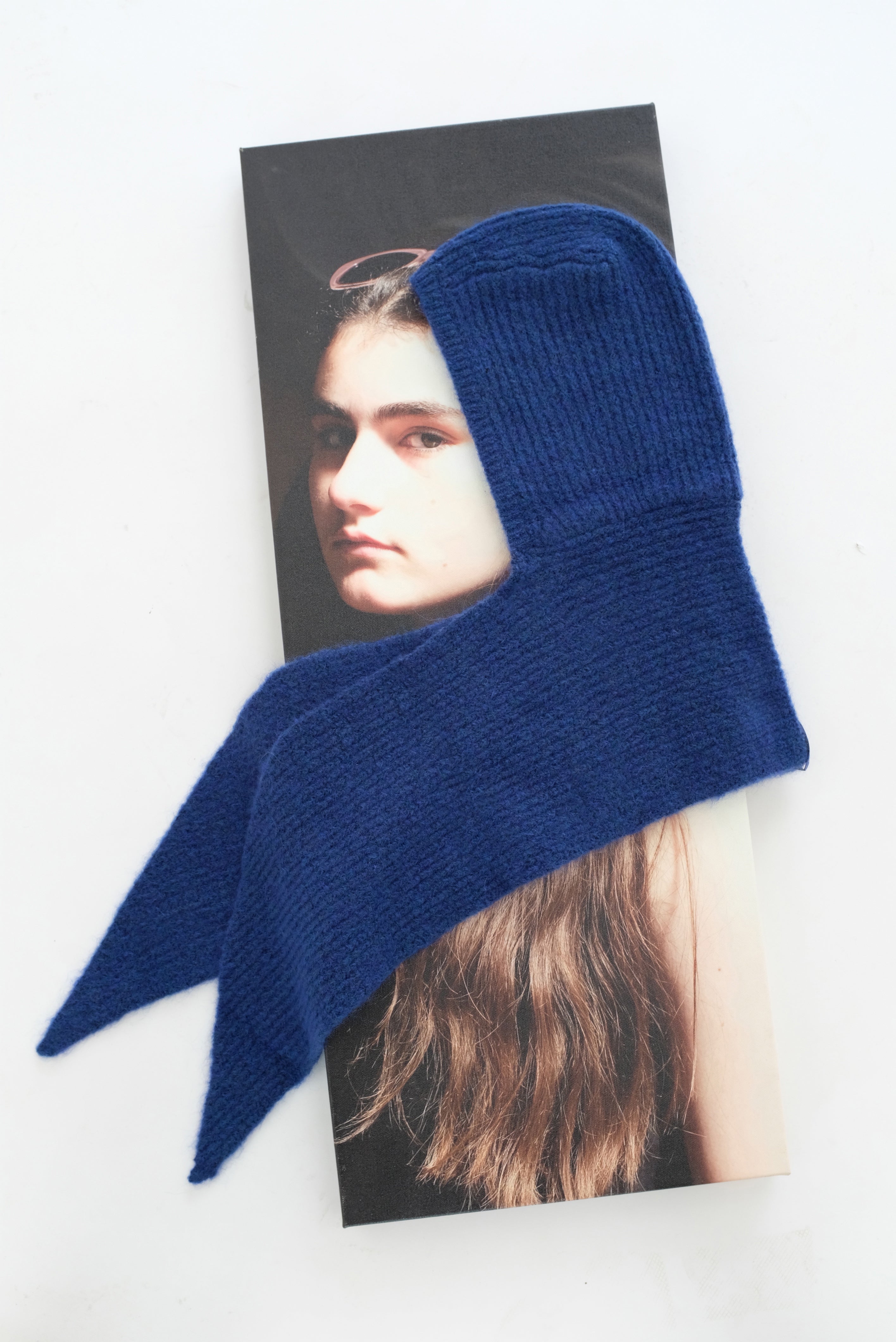 Paloma Wool Coucou Scarf Bonnet - soft blue/intense wine/ecru