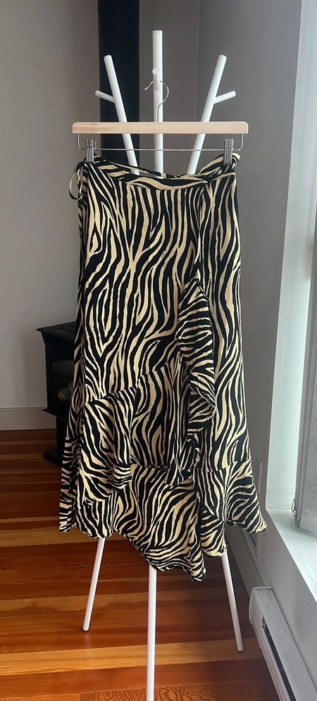 Faithfull valois 2024 leopard wrap skirt