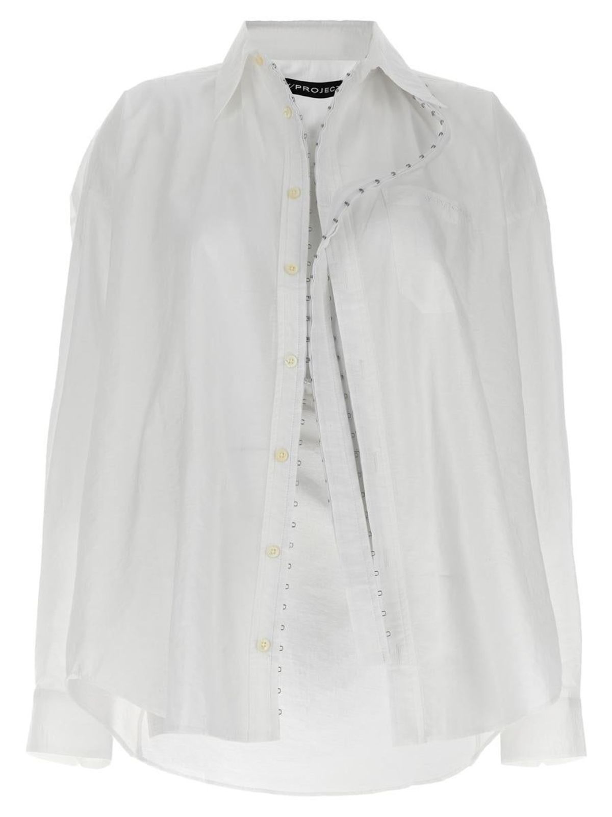 Y/project Hook And Eye shirt - White | Garmentory