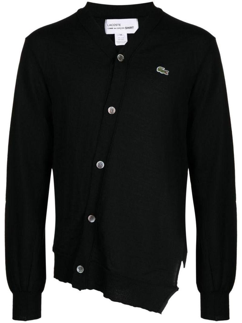 LACOSTE COMME des GARÇONS ネイビー カーディガン L LACOSTE