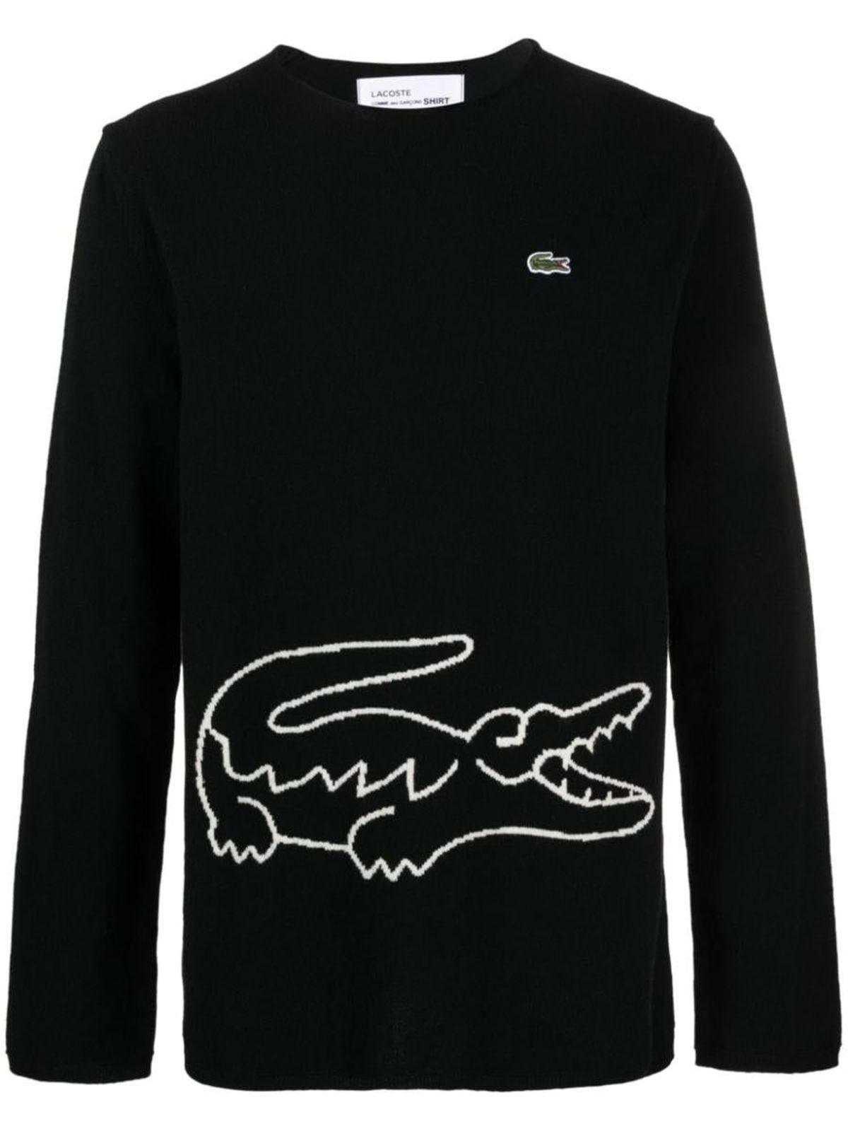 トップス COMME des GARCONS SHIRT x LACOSTE Knit Comme des Garçons SHIRT CDG SHIRT X LACOSTE KNIT SWEATER - Black