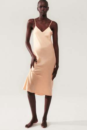 silk laundry 90s slip dress pine 90s Slip Dress Pine