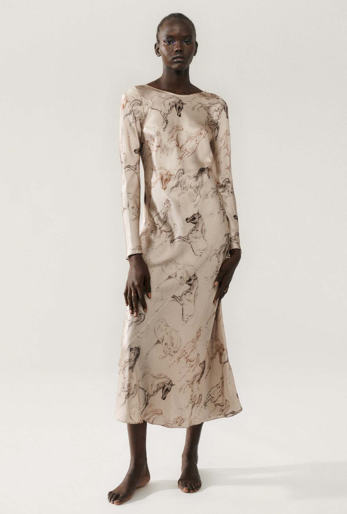 Silk Laundry SIENNA DRESS - WILD HORSES | Garmentory