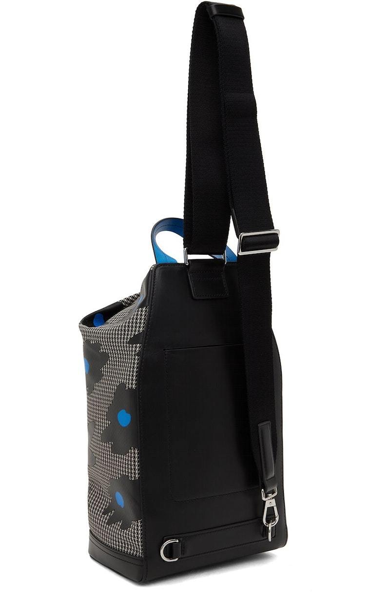 PAUL SMITH Black & White Sling Messenger Bag - Multicolor