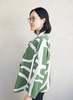 KAAREM  Annato Long Sleeve Button-Up Collar Shirt Unisex Green La Gang Leaf Print - Multi - Thumbnail 5