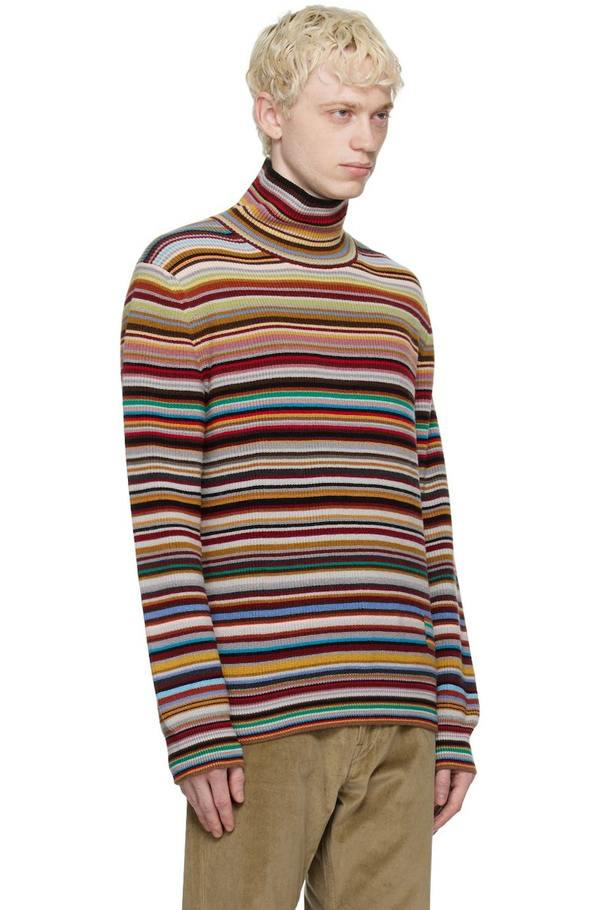 Paul Smith Multicolor Signature Stripe Turtleneck | Garmentory