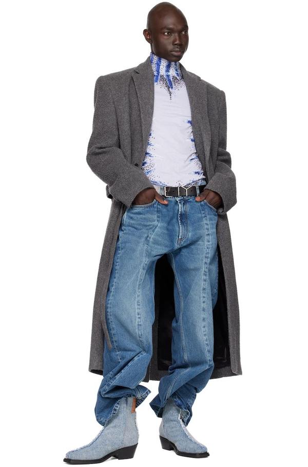 Y/Project Blue Classic Wire Jeans | Garmentory Y/Project Blue Classic Wire Jeans | Garmentory