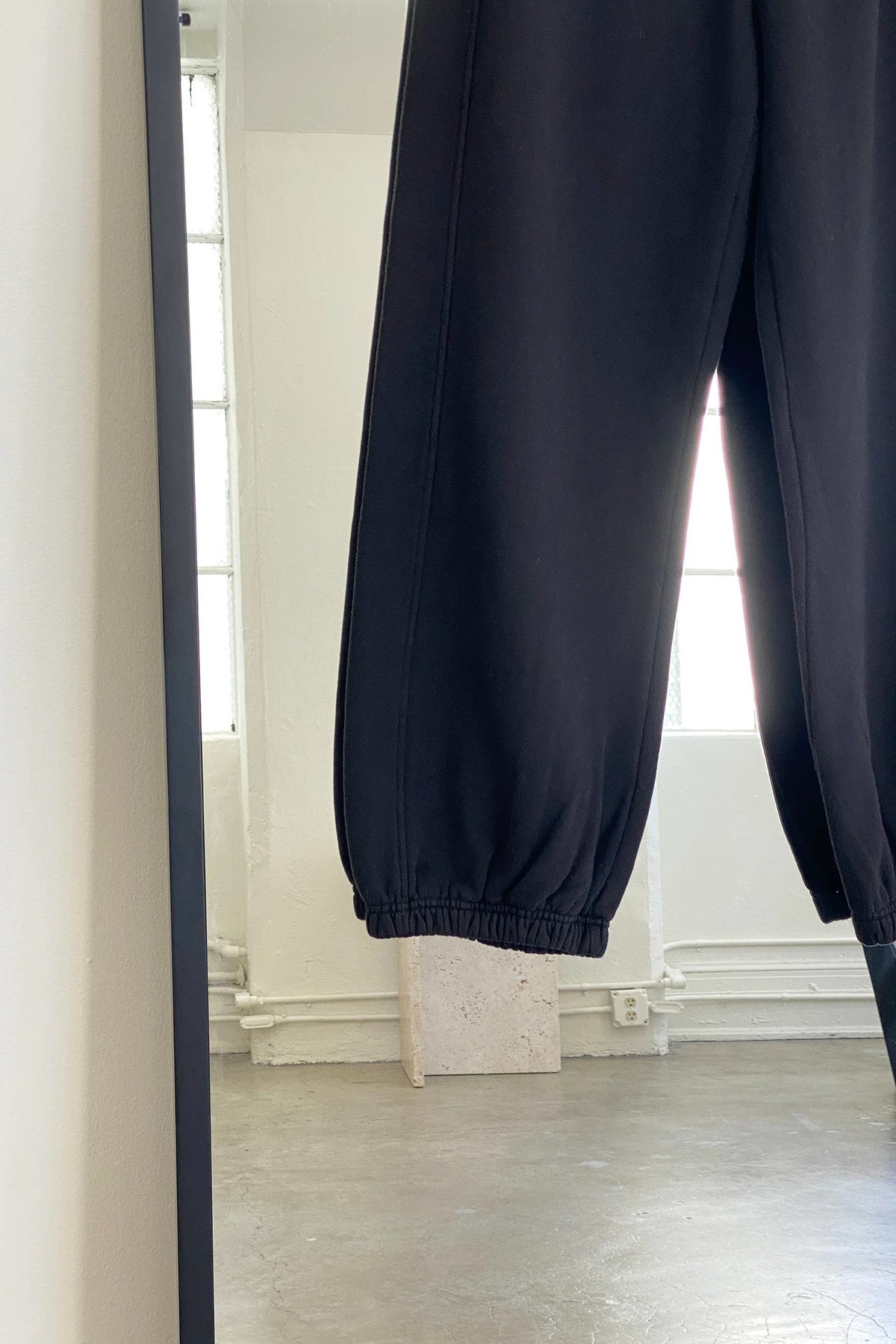 French Terry Balloon Pants in Mushroom by Le Bon Shoppe