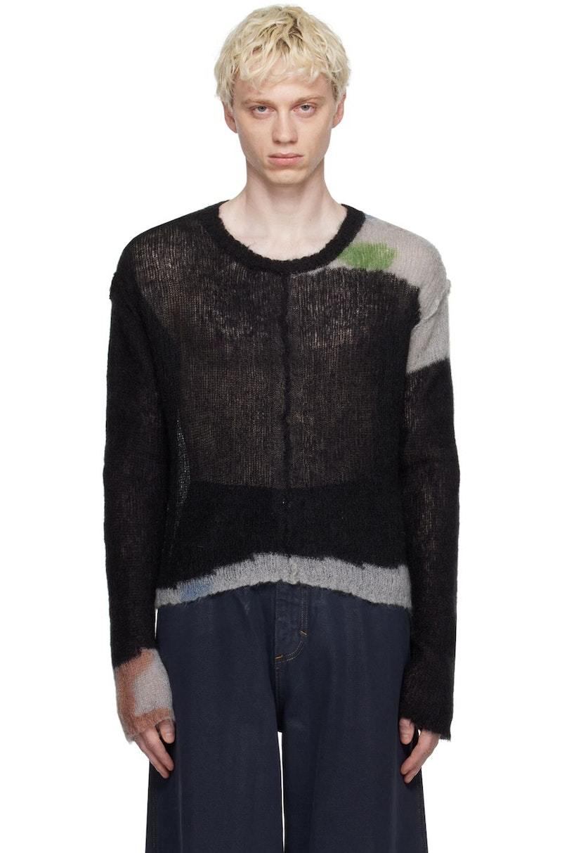 Eckhaus Latta｜Composition Sweater Eckhaus Latta - Composition Sweater - Sand | available at LCD