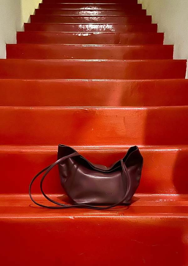 Relaxed Basket Bag | Burgundy | Garmentory
