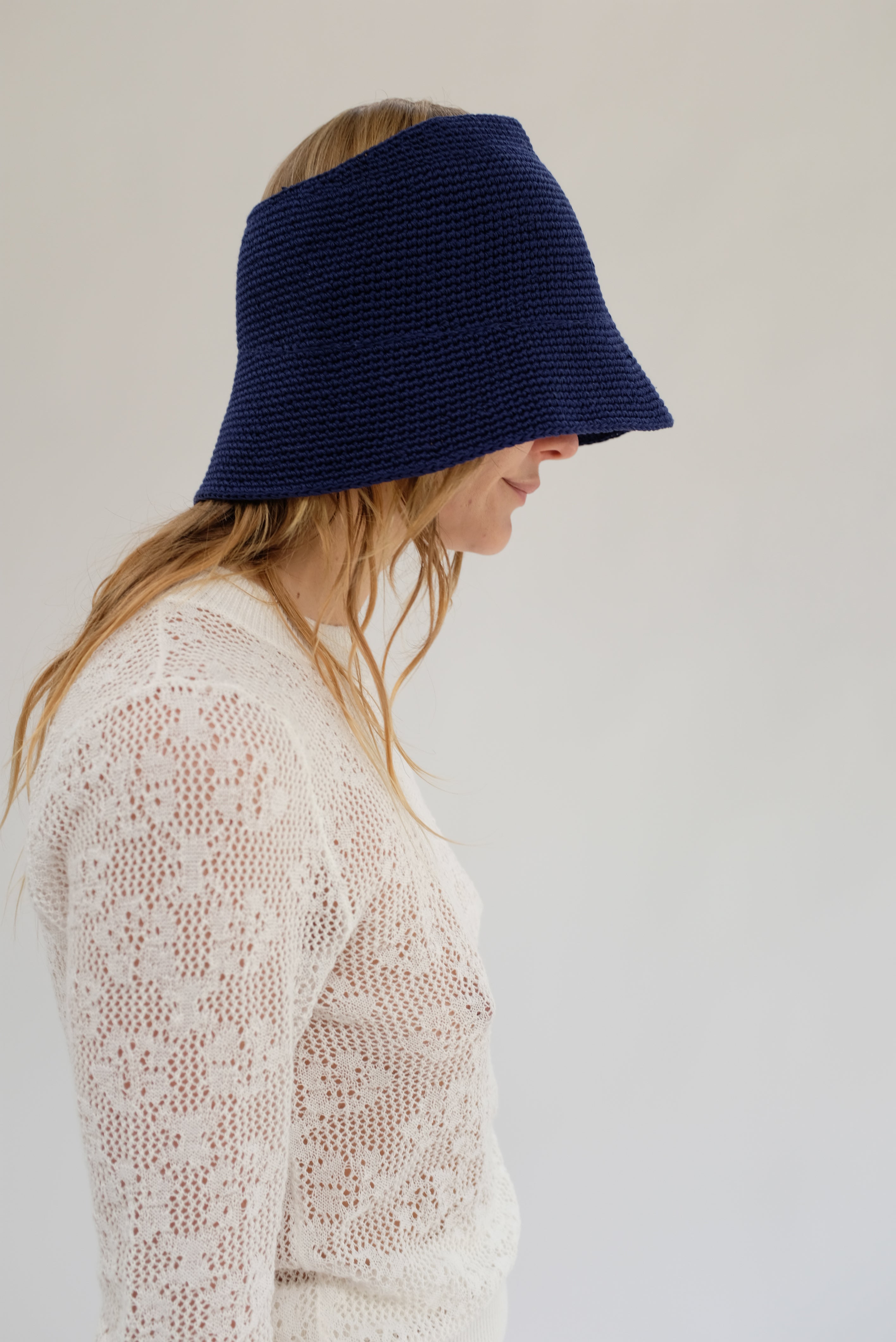 Beklina • Customised Crochet Open Top Bucket Hat Handmade Granny Square Festival Hat – Boho Crochet Bucket  main image 4