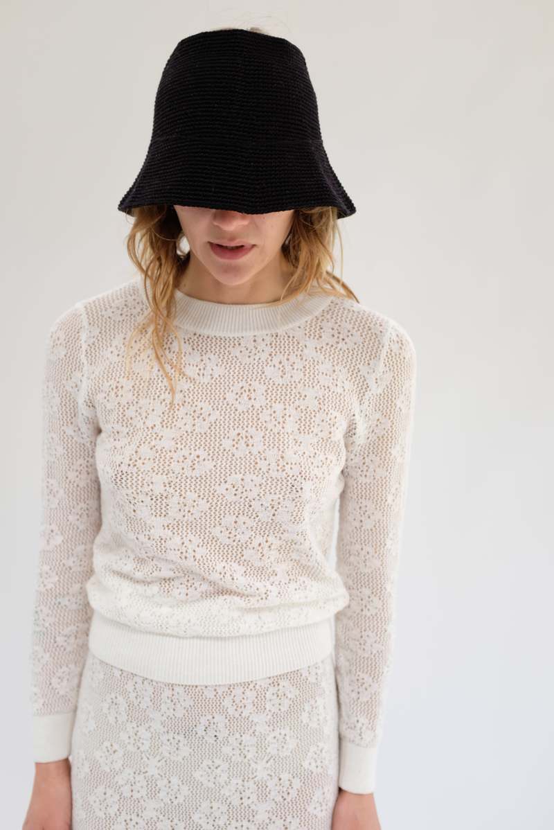 Beklina Crochet Topless Bucket Hat Beklina Crochet Topless Bucket Hat