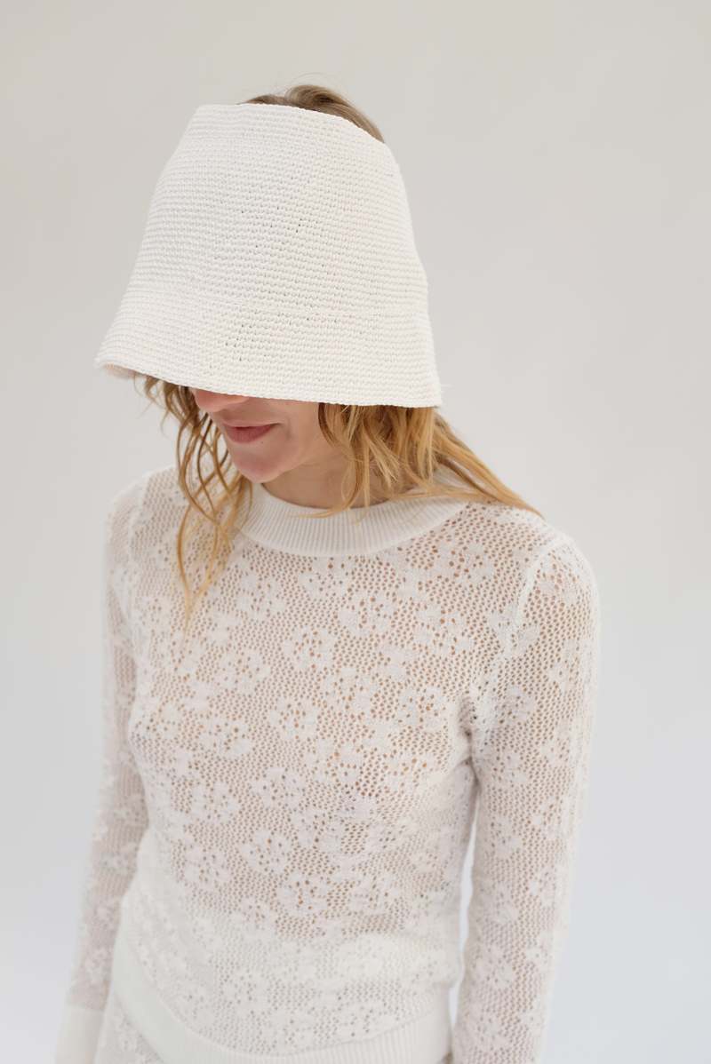 Beklina Crochet Topless Bucket Hat Beklina Crochet Topless Bucket Hat