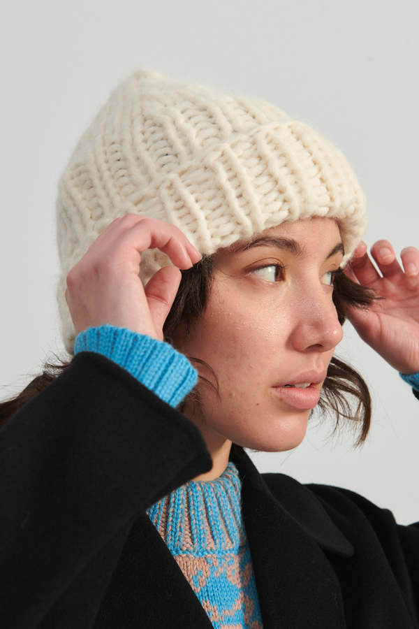 Nia Thomas Aspen Beanie - Cream