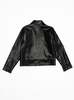 all row Faux Leather Moto Jacket - Black - Thumbnail 8